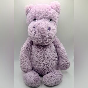 Jellycat Bashful Hippo Medium Lavender Plush- Retired Collectible